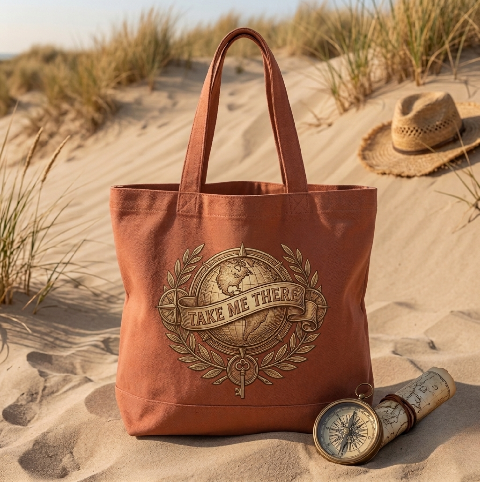 Custom Canvas Summer Tote Bag