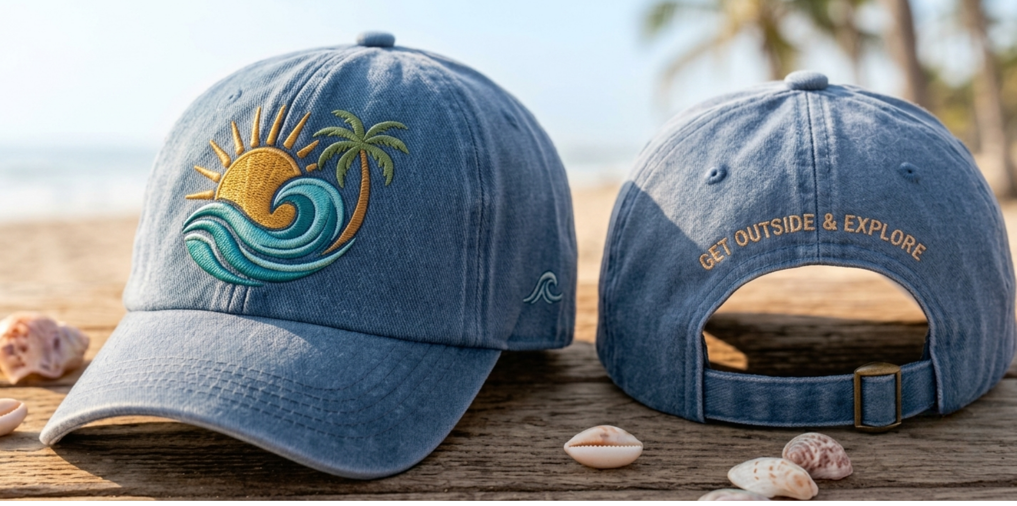 Embroidered Summer Sun Hat